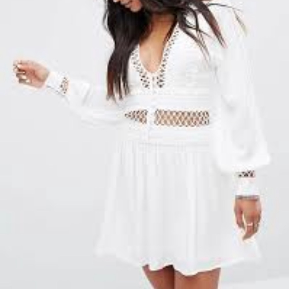Free people cutout boho festival dress